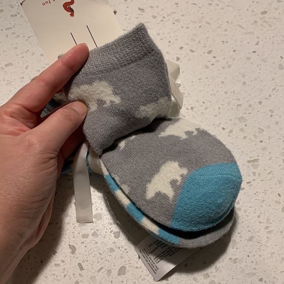 LOFT Polar Bear and Stripes 2-Pack Cozy Socks New With Tag - Picture 6 of 8
